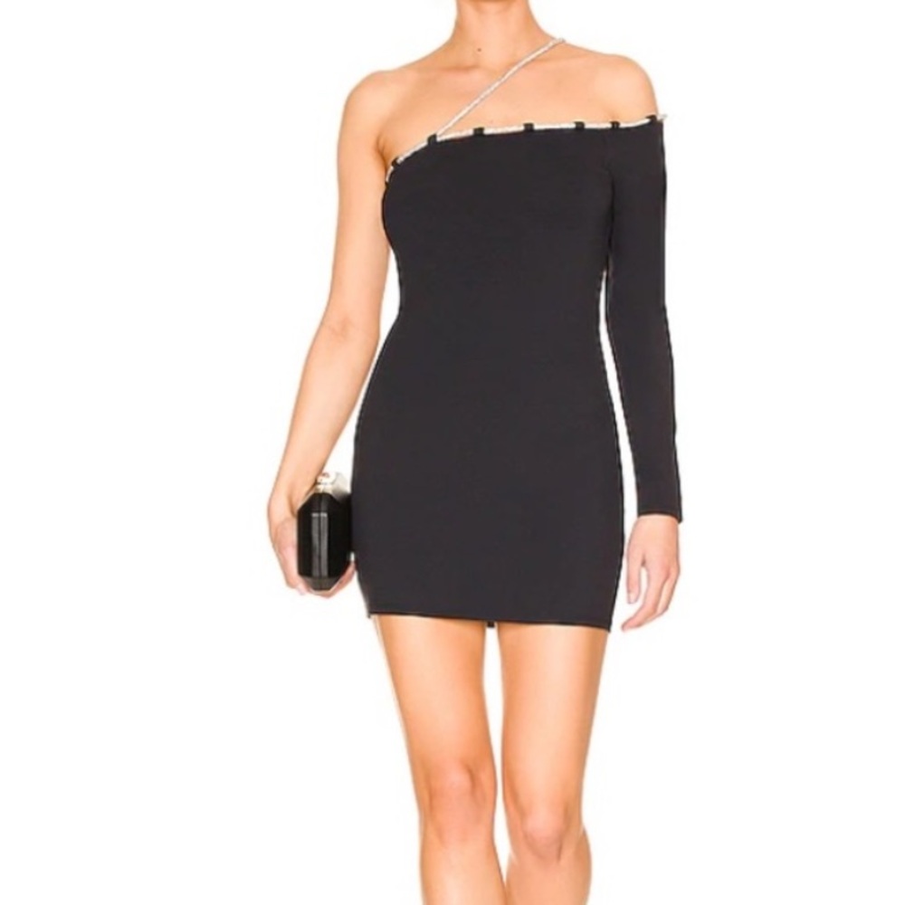 Lovers & Friends Black‎ Julie Crystal Shoulder Strap/Neckline OneShoulde S